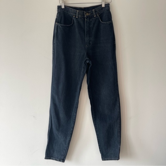 Vintage Calvin Klein jeans 90's black 28 tapered mom high rise y2k denim casual - Picture 1 of 9